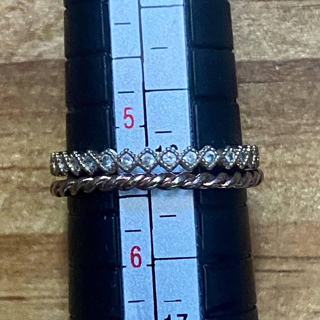 Stackable Mixed Metals Rings